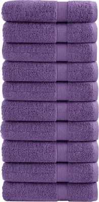 Zdjęcie produktu dla Ręczniki premium SOLUND 10 szt. fioletowe, 50x100 cm, 600 g/cm²