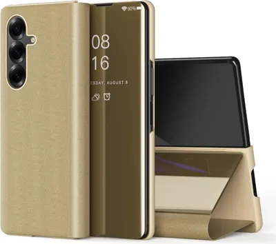 Immagine prodotto di Per Samsung Galaxy Z Fold7 5G vista specchio telefono cellulare Smart Cover Wake UP funzione caso oro