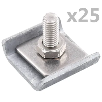 Image de Vidaxl Raster Mattenverbindung 25 setzt Anthrazit ein