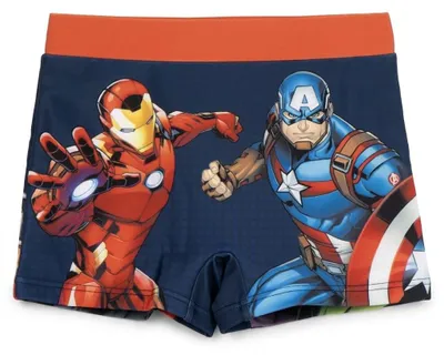 Productafbeelding van Avengers zwemshorts voor jongens – Marvel zwemkleding voor jongens, geschikt voor strand en zwembad