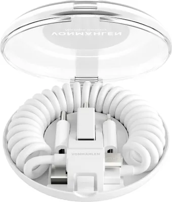 Produktbild von vonmählen Lade- & Datenkabel 6 in1 USB-C/A, Micro-USB und Apple Anschlüsse weiß