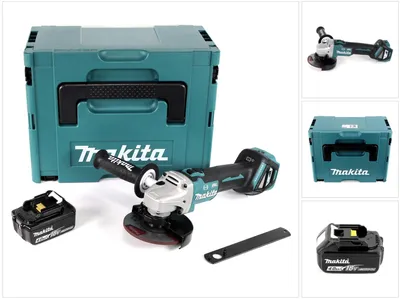 Produktbild von Makita DGA 513 M1J Akku Winkelschleifer 18V 125mm Brushless + 1x Akku 4,0Ah + Makpac - ohne Ladegerät