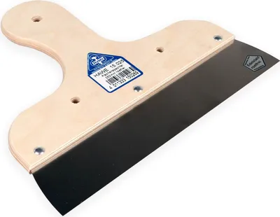 Produktbild von HaWe Flächenspachtel, Fassadenspachtel, Rakel, Sperholzgriff mit Stielhaltervorrichtung, Holzgriff- verschiedene Größen Größe:400 mm