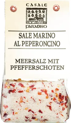 Produktbild von Casale ParadisoMarino al Peperoncino / Meersalz mit Pfefferschoten 200 gr.