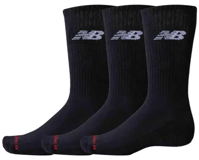 Produktbild von New Balance Everyday Crew-socken 3 Paare Schwarz EU 39-42 Herren,Damen Schwarz EU 39-42