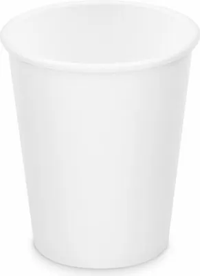 Produktbild von 40x Heiß- und Kaltgetränkebecher Pappbecher weiß 200ml 280ml Ø 80mm