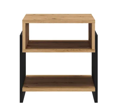 Obrázok produktu pre Nočný stolík BAJRO - dub artisan / čierny
