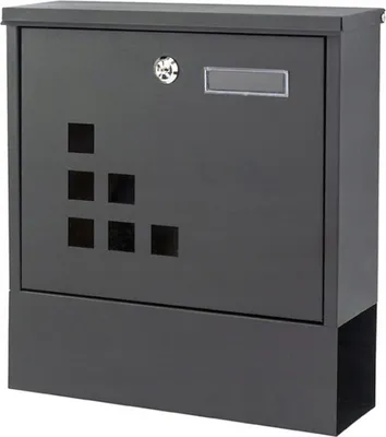 Produktbild von ModernHome HPB2210K-GS Briefkasten aus verzinktem Stahl, anthrazit