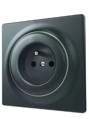 Produktbild von FIBARO Gniazdko Walli Outlet N typ E antracyt FGWSONE-011-8