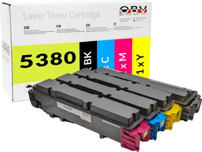 Produktbild von OBV Toner Set ersetzt Kyocera TK-5380 – kompatibel MA4000Cifx, PA4000cx – Schwarz, Cyan, Magenta, Gelb – 4er Sparpaket