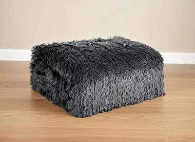 Zdjęcie produktu dla Koc z mikrofibry TERCA antracyt 150x200 cm Mybesthome