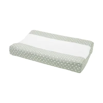 Image de Housse de matelas à langer Meyco Little Dots, couleur vert forêt