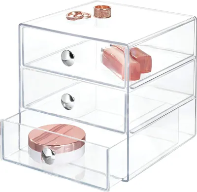Zdjęcie produktu dla InterDesign Organizer na Kosmetyki - Przezroczysty i Elegancki