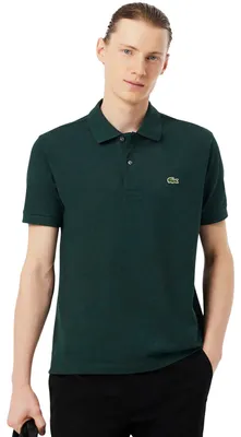 Zdjęcie produktu dla Koszulka polo Piqué w kolorze ciemnozielonym, Lacoste, klasyczny krój