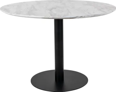 Produktbild von Esstisch >Bolzano< in Weiss, Marmor - 110x75x110cm (BxHxT)