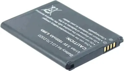 Produktbild von Akku für LG Electronics D329 Li-Ion 3,7 Volt 1450 mAh schwarz.