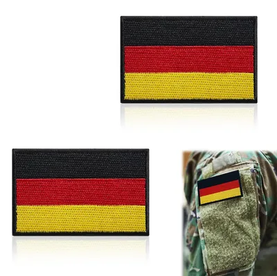 Produktbild von Aufkleber – 2 Stück gestickte Zauberaufkleber – Deutschland