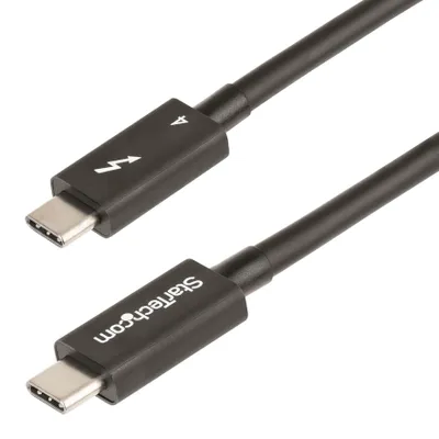Image de StarTech.com Câble Thunderbolt 4 de 1m - 40Gbps - 100W Power Delivery - Vidéo 4K/8K - Cordon Thunderbolt  par Intel - Compatible avec USB 4/Thunderbolt 3/USB 3.2/USB Type-C/DisplayPort