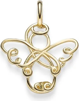 Produktbild von Anhänger Engel Engelchen 20x16mm aus 585 Gold Gelbgold Halsschmuck Taufe