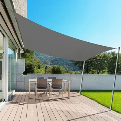 Immagine prodotto di Telo ombreggiante rettangolare - 2 x 4 m - Impermeabile - Antracite - Per esterni
