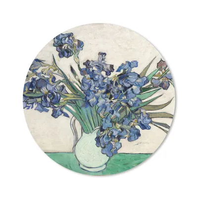 Produktbild von MuchoWow® Mauspad Mousepad Stilleben mit Schwertlilien - Vincent van Gogh 50x50 cm - Mousepads - Maus Mat - Pad - Mausunterlage - Vinyl