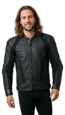 Obrázok produktu pre Kožená motocyklová bunda Alpinestars Missile V3, čierna, veľkosť 58