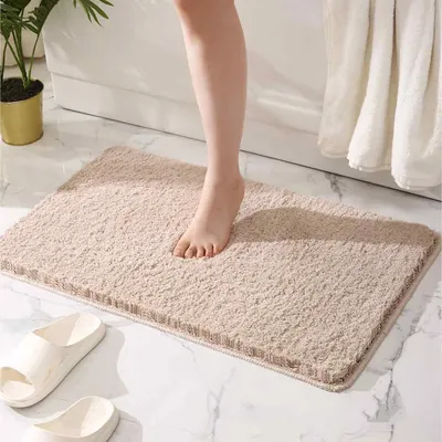 Obrázek produktu pro Koupelnová předložka, měkká, pohodlná, savá, mikrovlákno, koupelnová předložka na podlahu v koupelně, vana, 40 x 60 cm