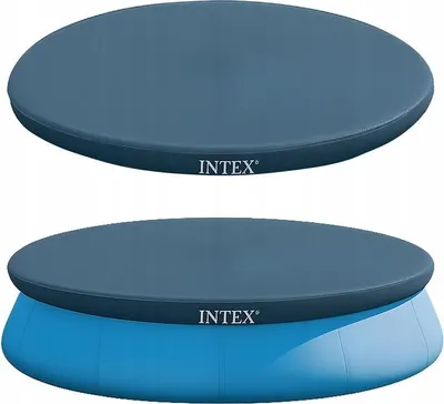 Zdjęcie produktu dla Intex 28022, Pokrywa basenu, Nad basenem naziemnym, Okrągły, Niebieski, PCW, Polietylen, 3,66 m