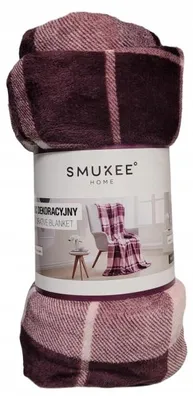 Produktbild von Smukee Wohndecke Polyester Mehrfarbig Kariert 150x170cm