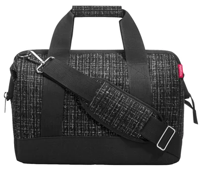 Produktbild von Reisenthel allrounder M, Frau, Handtasche, Medium, Reißverschluss, Schwarz, Muster
