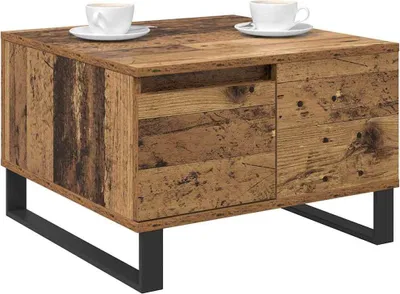 Obrázek produktu pro vidaXL Konferenční stolek z regenerovaného dřeva 55 x 55 x 36,5 cm materiál na bázi dřeva