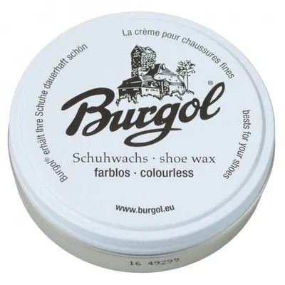 Produktbild von Burgol Schuhwachs - Schuhpolitur für Hochglanz und Schutz - 100ml - (000) Schwarz