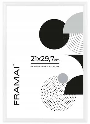 Obrázek produktu pro Framai Rámeček QAL Bílá A4 21x29,7 cm na diplom