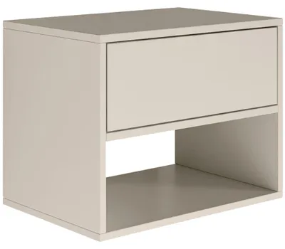 Produktbild von Selsey Framme – Nachttisch hängend mit Schublade und Fach, Kaschmirgrau, 50 cm