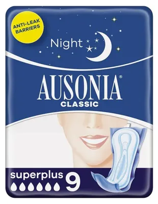 Productafbeelding van Nachtverbanden Super Plus 9 stuks van Ausonia