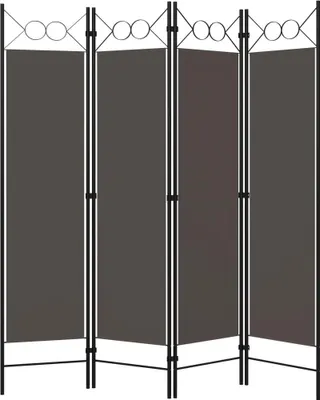 Produktbild von vidaXL 4-tlg. Raumteiler Anthrazit 160 x 180 cm