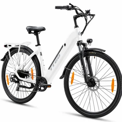 Produktbild von TTGO City E-Bike 28 Zoll mit Aluminium-Tiefenrahmen, Gepäckträger, 720Wh Akku und Shimano 7-Gang