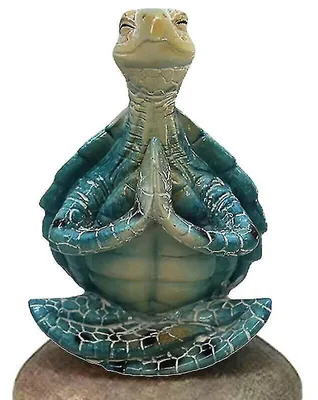 Produktbild von Meditierende Figur, Ruhe, Meeresschildkröten-Skulptur, Gartenstatue, Yoga-Pose