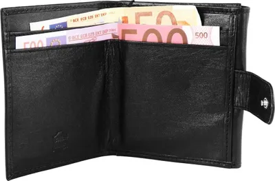 Produktbild von Akzent Herren Geldbörse aus Echtleder. Format 9 x 11 cm.