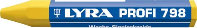 Produktbild von LYRA Wachskreide 798 Sechskantform gelb Inhalt 12 Stück