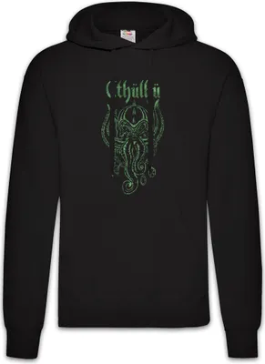 Produktbild von Urban Backwoods Cthülhü, Herren Hoodie, Farbe: Schwarz, Größe: S