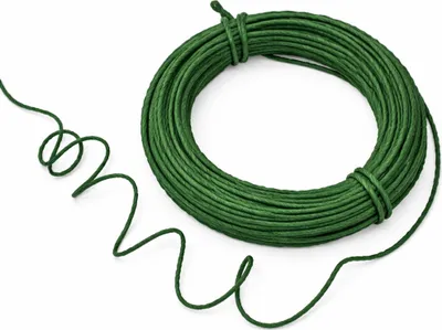 Produktbild von Papierdraht 2 mm 10 m Papierkordel Basteldraht Dekodraht biegsam grün