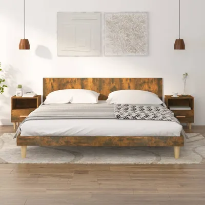Obrázok produktu pre vidaXL Nočné stolíky 2 ks. Údený dub 40x35x47 cm