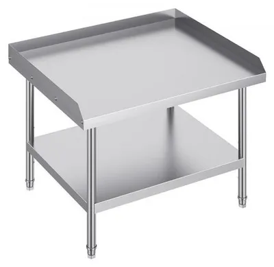 Obrázek produktu pro Pracovní stůl z nerezové oceli - přípravný stůl pro restaurace - 762x914x660mm - profesionální kuchyňské pracoviště - robustní a hygienický