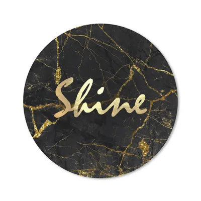 Produktbild von MuchoWow® Mauspad Mousepad Zitat - Glänzen - Gold - Marmor 30x30 cm - Mousepads - Maus Mat - Pad - Mausunterlage - Tischunterlage - Schreibtischmatten