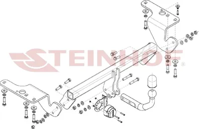 Produktbild von Z548101 Anhängerkupplung passend für TOYOTA Corolla 2007-2010 starr