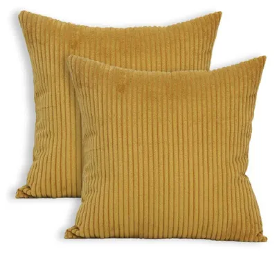 Produktbild von Lumali Dekokissen Terrakotta 45x45 cm , Kissenbezug aus Samtcord , Wohnzimmer Deko , Kissenhüllen