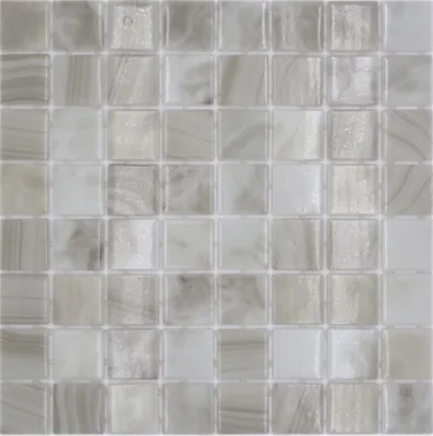 Produktbild von Schwimmbadmosaik Poolmosaik Glasmosaik hellbeige changierend Wand Boden Küche Bad Dusche MOS220-P56381_f