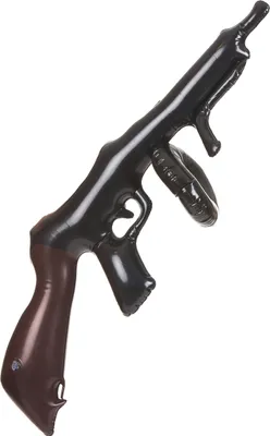 Produktbild von Maschinengewehr aufblasbar schwarz-braun 75cm