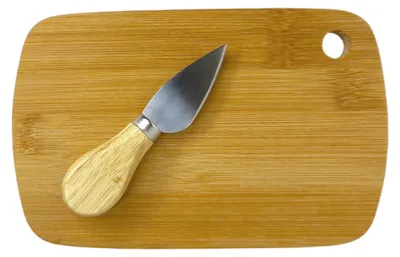 Image de Planche à découper avec couteau à fromage 20 x 13 cm
